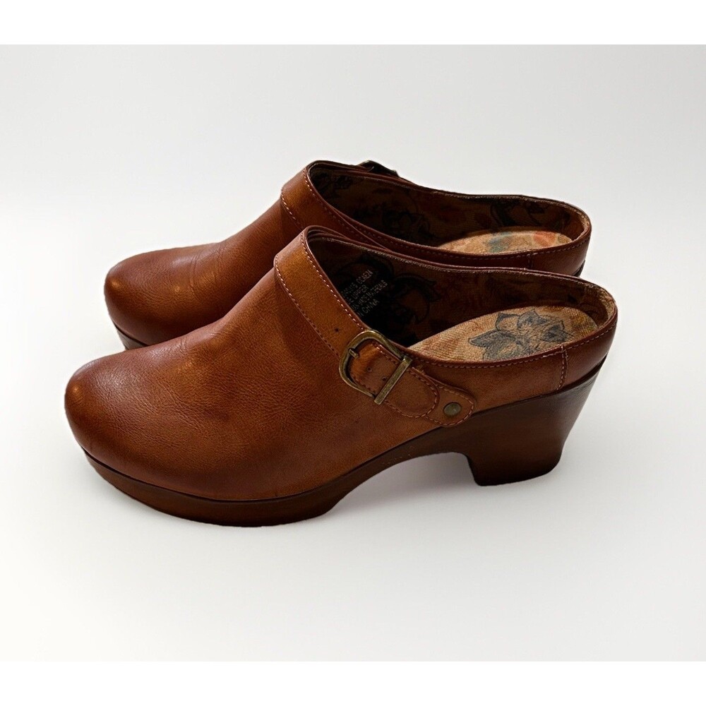 B.O.C Tan Clog Heel Adel Platform Womens 11